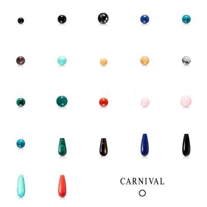 Mads Ziegler Carnival smykker - Farverige Sten